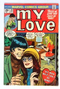 My Love #29 Darling Beauty Brains Marvel (1974) VG