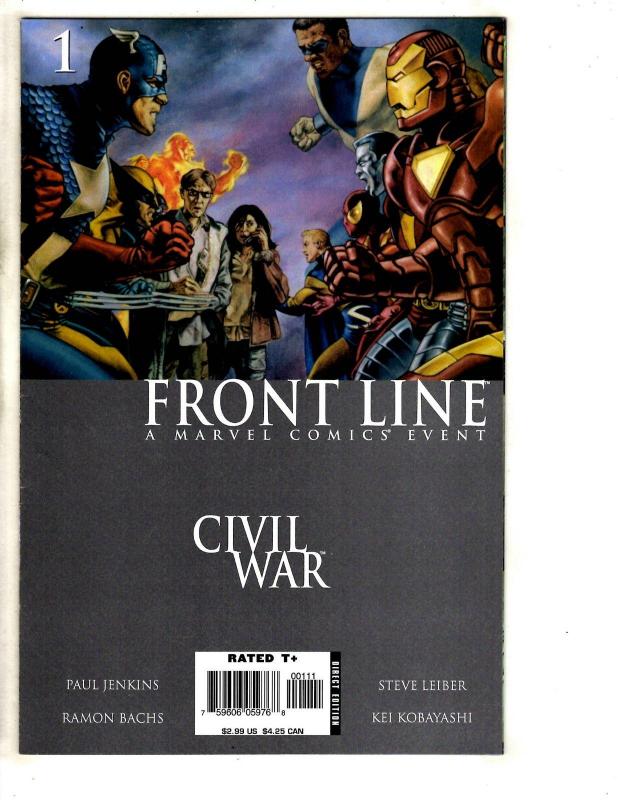 9 Marvel Comics Civil War Front Line # 1 2 3 4 11 + Gambit # 16 17 18 + # 3 JD3