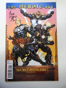 Secret Avengers #1 Variant Cover (2010) VF- Condition Signed no COA