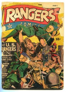 Rangers #9 comic book 1942- US RANGERS- decapitation FR