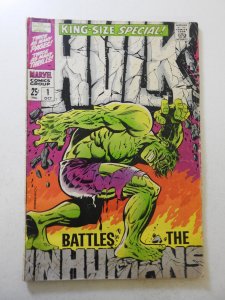 The Incredible Hulk Annual #1 (1968) PR Condition see desc