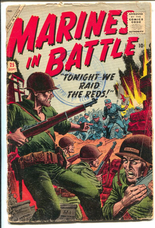 Marines In Battle #25 1958-DC-Fight the Commies cover & and stories-Civil War...