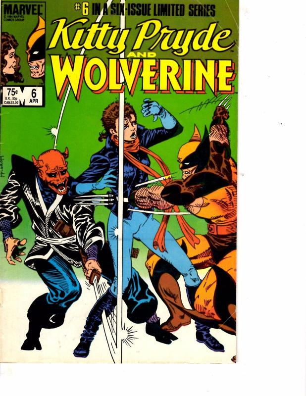 Lot Of 2 Marvel Comic Books Kitty Pryde & Wolverine #5 and #6   ON3