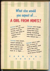 Carnival Books #909 1952-Hanro-Girl From Mimi's-Joan Taylor-GGA-G/VG