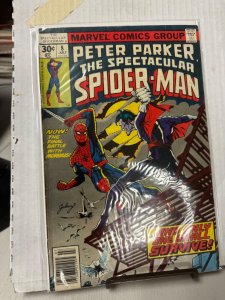 Spectacular Spider-Man #8 FINE 1977 BRONZE AGE MORBIUS! WHITMAN VARIANT!