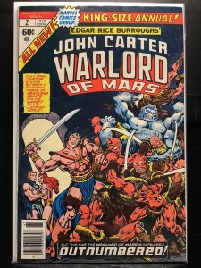 John Carter Warlord of Mars Annual #2  (1978)