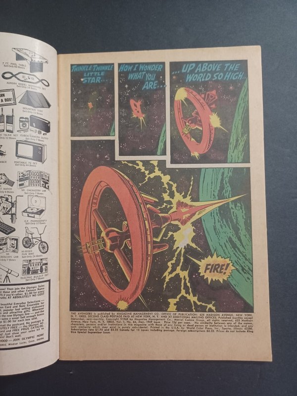 Avengers #64 - 1st Barney Barton/Trickshot - 1969 - FN/VF
