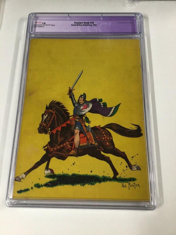 Feature Book 26 Prince Valiant Only Hal Foster Comic Book Art Cgc 7.0 B-1 Rare