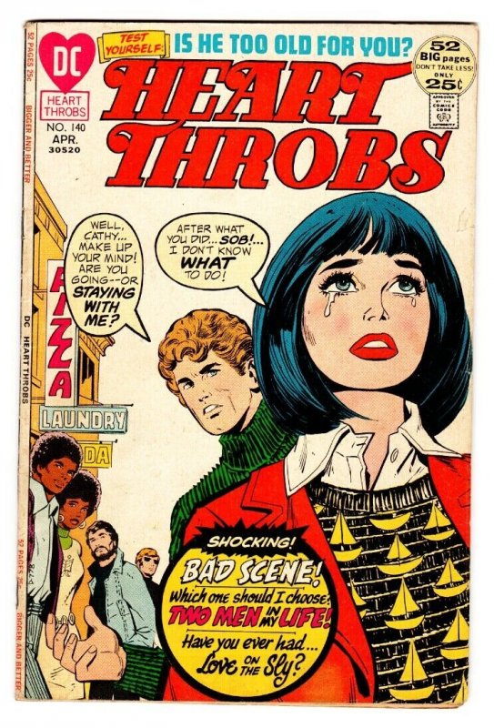 Heart Throbs #140 1972 DC Bronze Age Romance VG