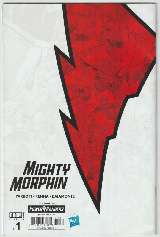 Mighty Morphin #1 (Nov 2020, BOOM!), VFN condition (8.0) Every Ranger Ever cover