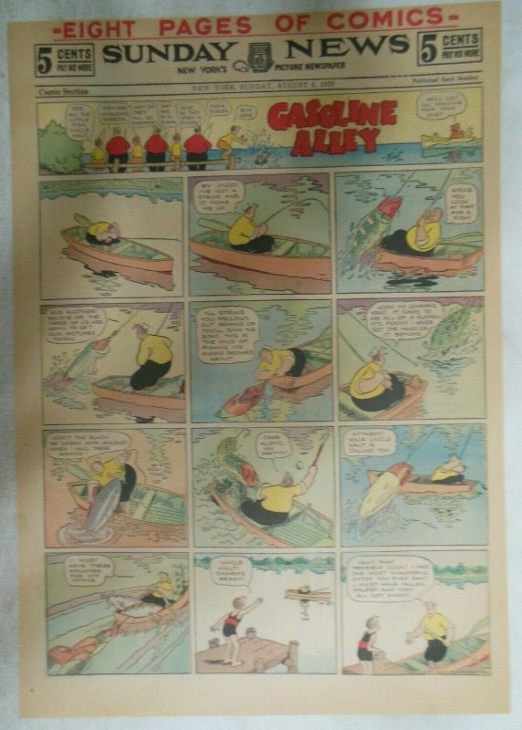 Gasoline Alley Sunday Page by Frank King 8/4/1929 Size: 11 x 15 inches Fantasy! 