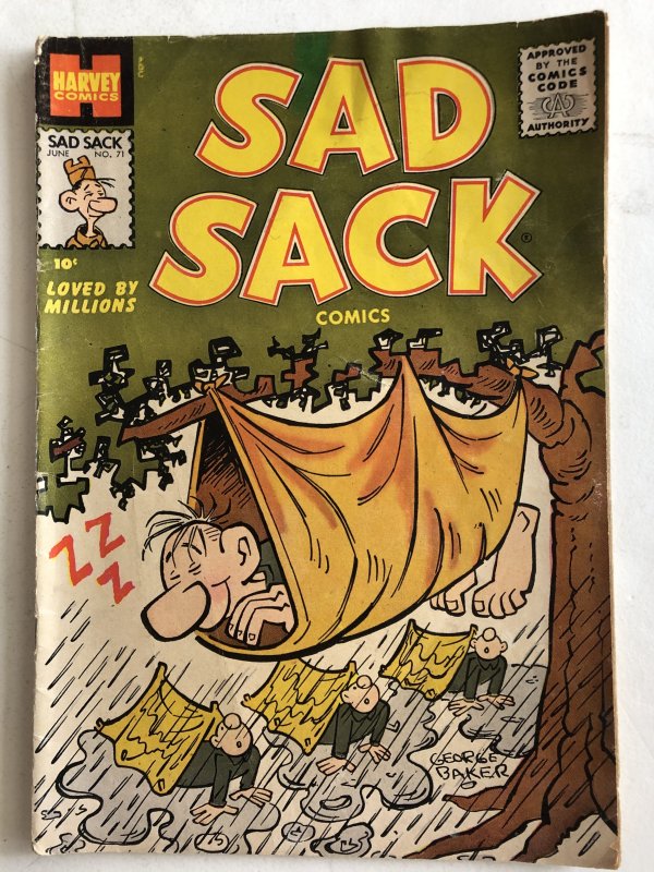 Sad Sack 71,VG, great art by Baker!