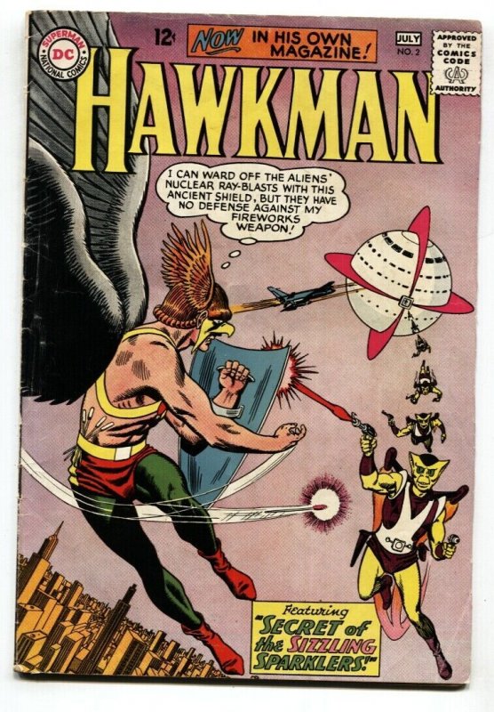 HAWKMAN #2-1964-DC-comic book-HAWKGIRL-vg 