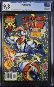 Earthworm Jim #1 CGC 9.8 NM/MT WHITE Pgs 1st Comic Appearance 1995 Marvel