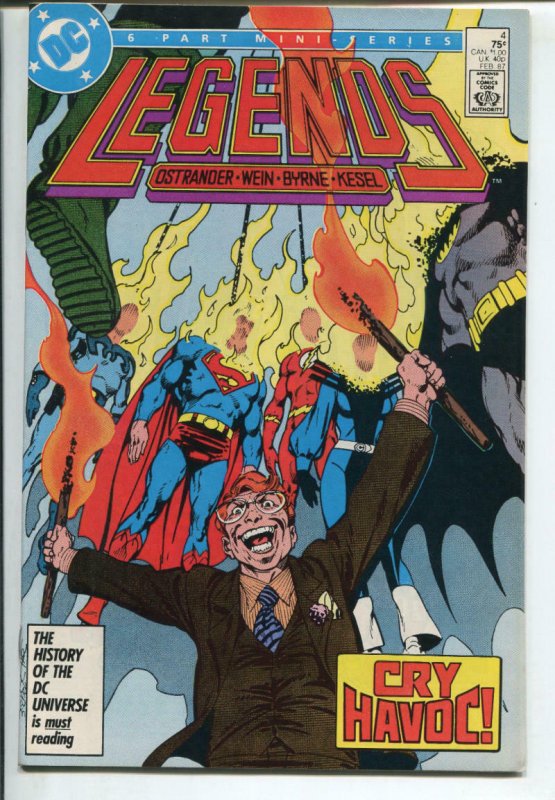 LEGENDS #4, VF/NM, Superman, John Byrne, DC, 1986 1987 more in store