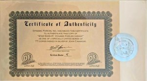 STAR WARS #1 DF COLOR & SKETCH COVER SET SIGNED IN SILVER & RED JOHN CASSADY COA