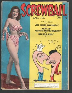 Screwball 4/1949-Crestwood-Linda Lombard photo cover-Gags-jokes-cartoons-chee...