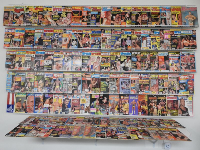 Huge Lot 100+ Vintage Wrestling Magazines W/ Flair, Rock, Hulk, Macho Man+ NICE!