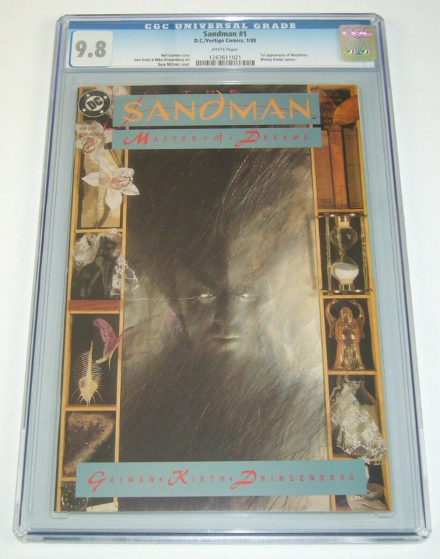 Sandman #1 CGC 9.8 white pages - neil gaiman - sam kieth - dc comics