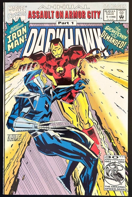 Darkhawk Annual #1 Direct Edition (1992) NM
