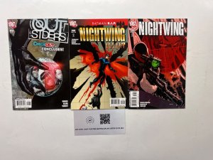 3 DC Comics Nightwing # 136 148 + Outsiders # 49 Superman Batman Robin 55 JS46