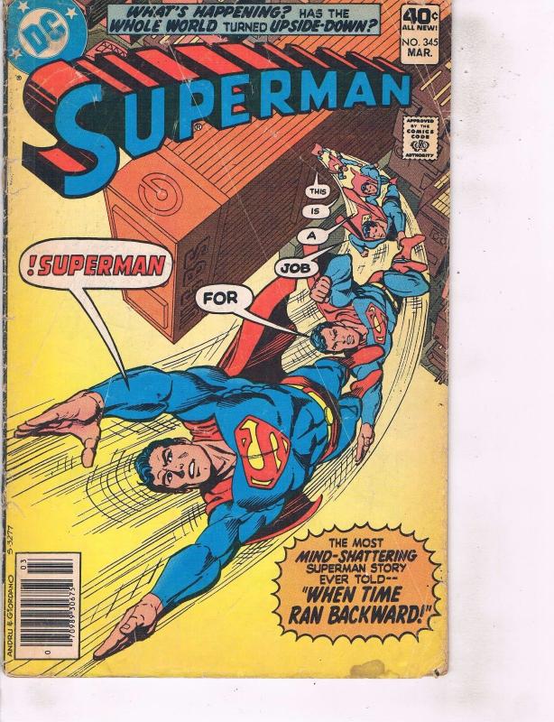 Lot Of 2 DC Comic Book Superman #342 and Blue Devil #6 ON14