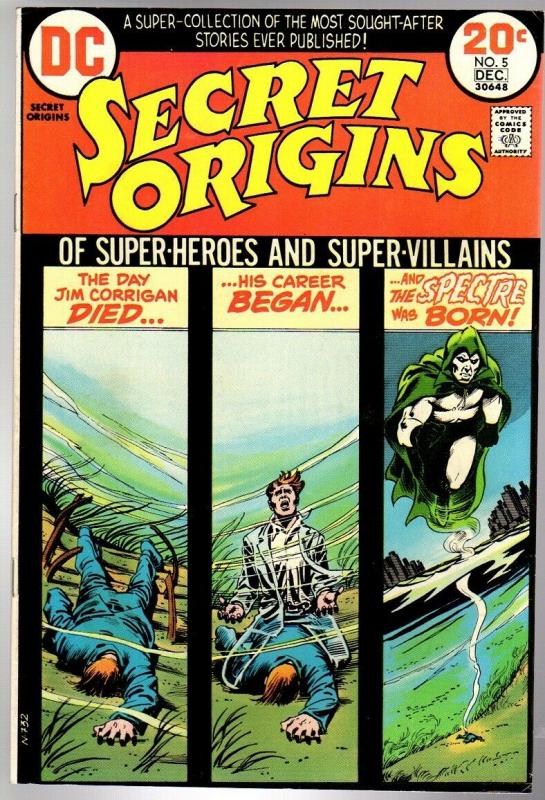 SECRET ORIGINS (1973) 5 FN  Dec. 1973 SPECTRE