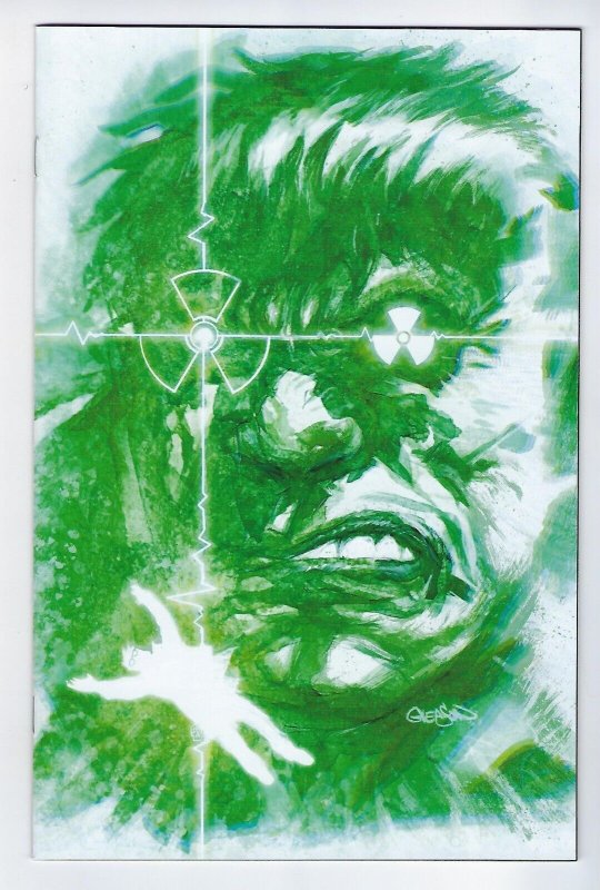 ?INCREDIBLE HULK #1 (2023) GLEASON GAMMA BOMB VIRGIN VARIANT HTF LTD 2500 w/COA