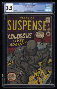 Tales Of Suspense #20 CGC VG- 3.5 Off White to White Colossus!