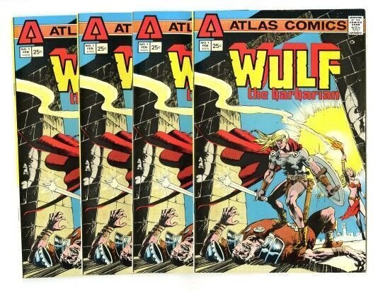 Wulf the Barbarian #1 (1975) 4 copies in 9.0 VFNM or better.