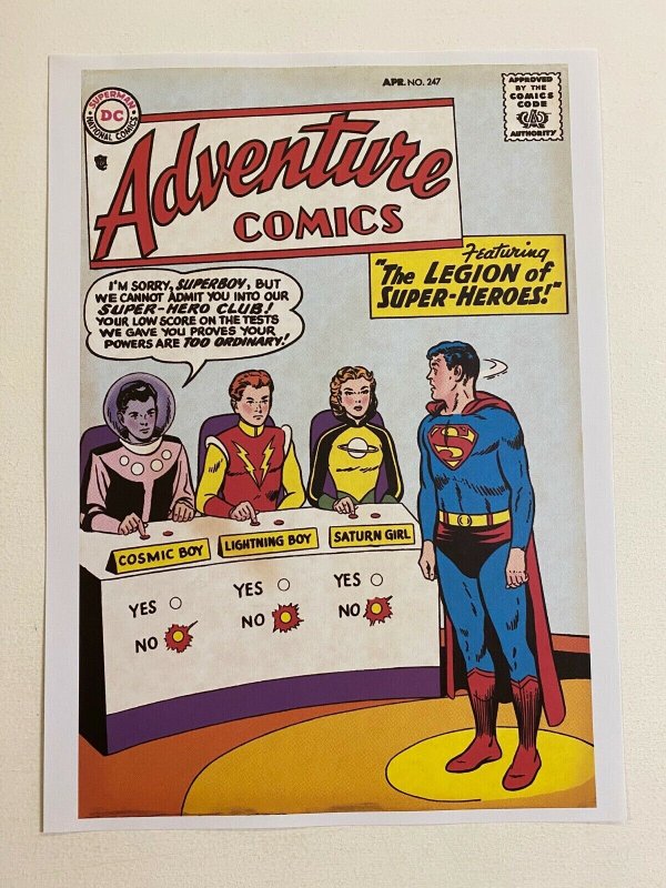 Adventure Comics 247 Superboy Legion of Super Heroes DC Comics poster Curt Swan