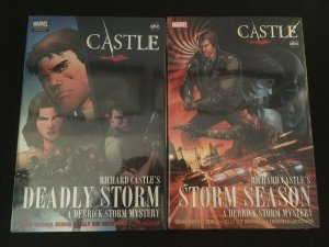 CASTLE: RICHARD CASTLE'S DEADLY STORM and STORM SEASON Sealed Hardcovers