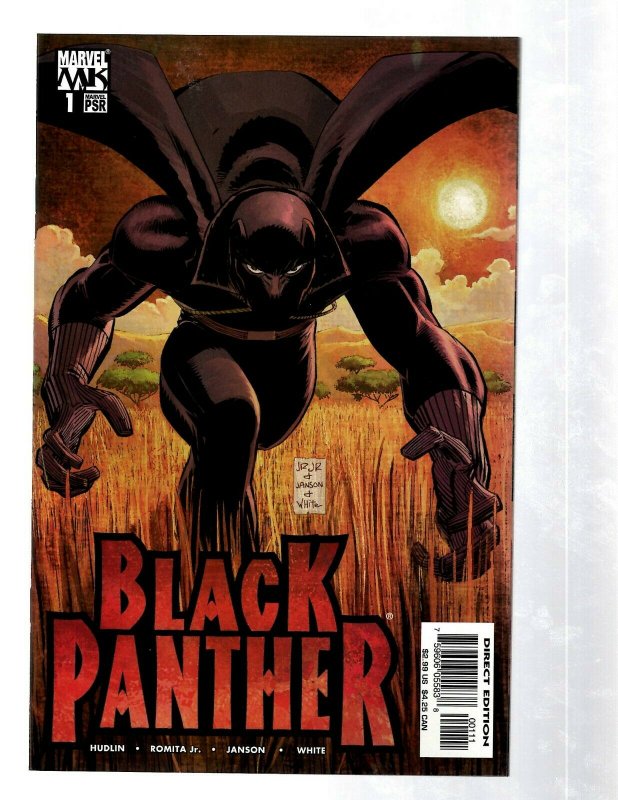 Lot Of 12 Black Panther Marvel Comic Books # 1 1 2 3 3 4 5 6 7 8 9 10 RB27