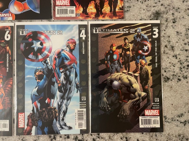 5 Marvel Comic Books Ultimates 2 3 4 6 + Nightmare 1 + Six 2 Avengers 28 J823