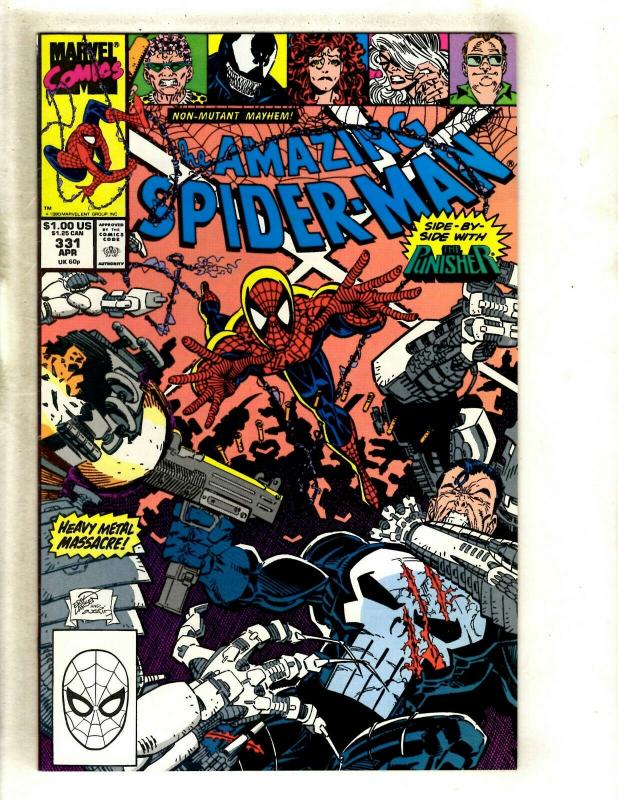 Lot Of 6 Amazing Spider-Man Marvel Comic Books # 329 330 331 332 333 334 GK5