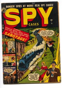 Spy Cases #28 1951-Atlas-Sabotage-comic book G/VG