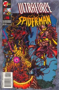 ULTRAFORCE / SPIDER-MAN #1 ULTRAVERSE CROSSOVER VARIANT COVER (JAN. 1996) 