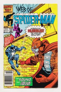 Web of Spider-Man #19 1st App Solo & Humbug (Marvel, 1986) VG