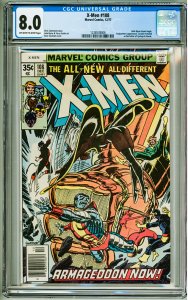 X-Men #108 CGC 8.0! OWW Pages! small cracks on slab