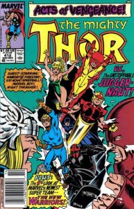 Thor #412 (Newsstand) FN ; Marvel | Juggernaut 2nd Appearance New Warriors