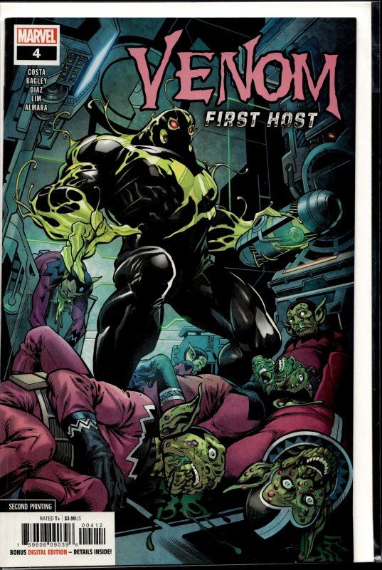 Venom: First Host #4 Second Print Cover (2018) Venom