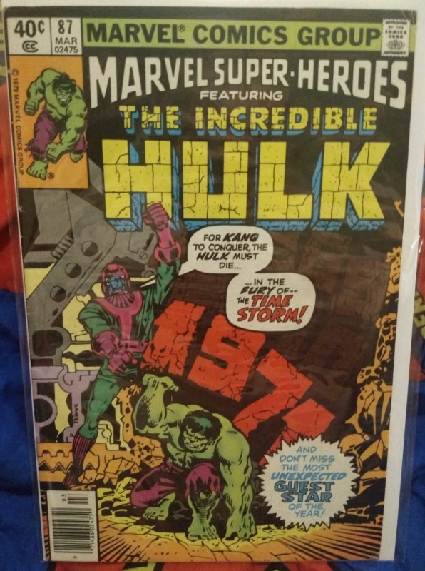 Marvel Super Heroes Featuring The Incredible Hulk #87 FN