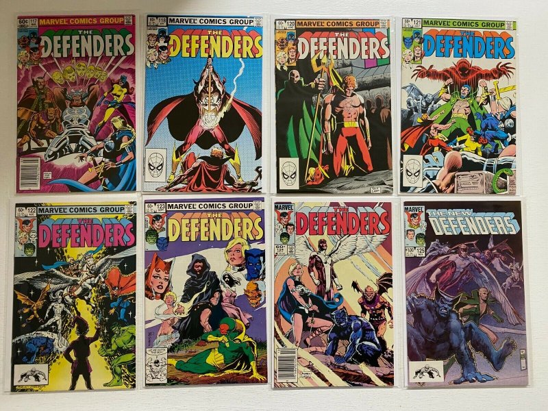 Defenders lot #101-151 Marvel 49 pieces average 7.0 (range 6 to 8) (1981-'86)
