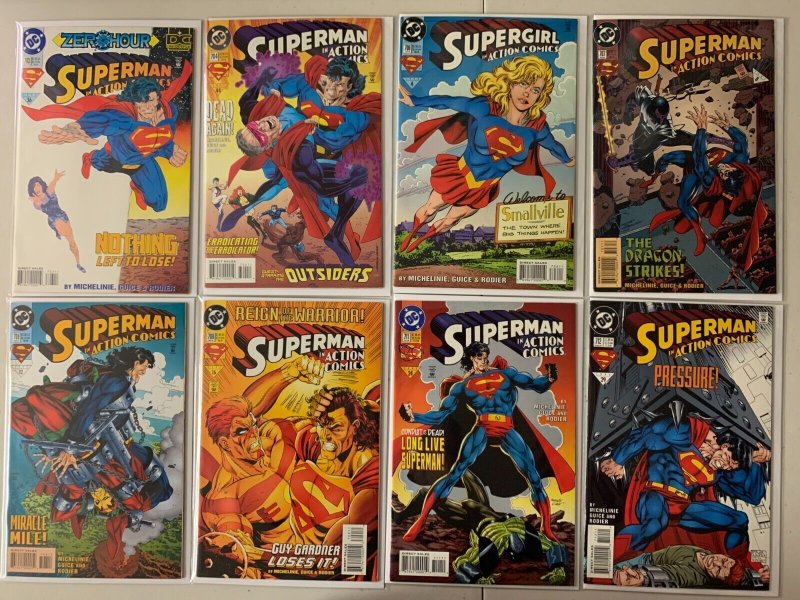 Action Comics lot #687-750 25 diff avg 6.5 (1993-99)