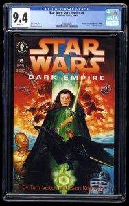 Star Wars: Dark Empire #6 CGC NM 9.4 White Pages