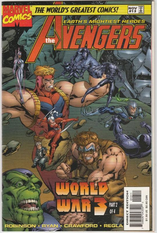 7 The Avengers Marvel Comic Books # 7 8 9 10 11 12 13 Captain America Thor AH7