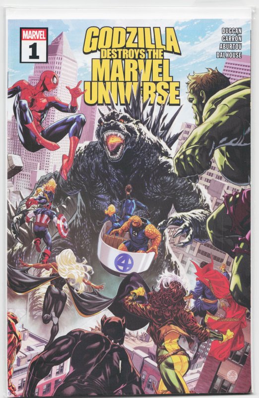 Godzilla Destroys the Marvel Universe #1 (2025) Godzilla