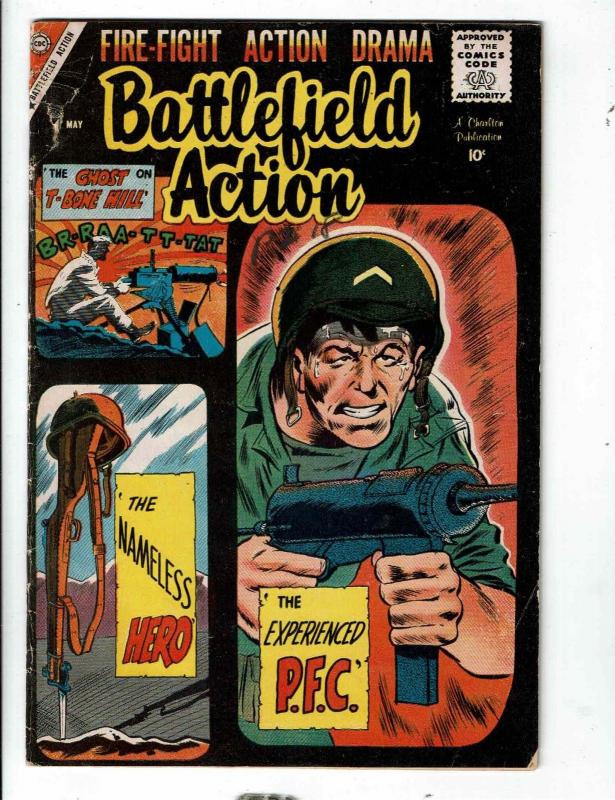 Battlefield Action # 24 VG Charlton Comic Book Silver Age War Series T-Bone JL1