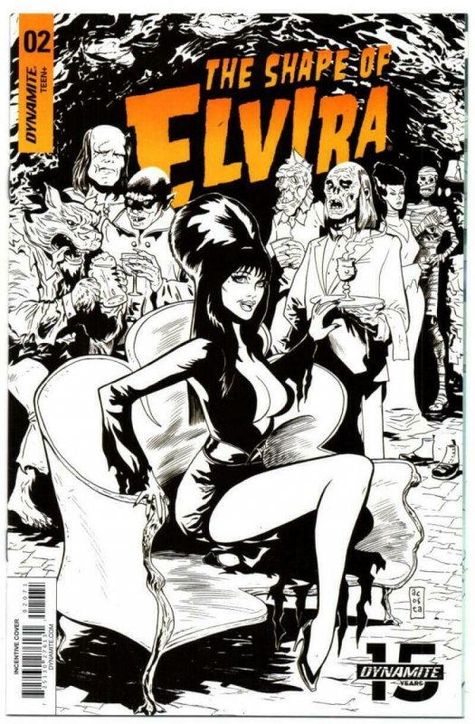 The Shape of ELVIRA #2 G, NM-, Dynamite, 2019, more indies in store, Acosta cove