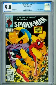 Spider-Man #17--CGC 9.8--Thanos--Infinity Gauntlet--comic book--0325853016